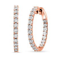 Diamond (I2) Earrings in 14K YG Over Sterling Silver 0.25 ctw