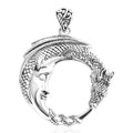 D'Joy Bali Legacy Moon with Dragon Pendant without Chain in Sterling Silver 8.30 Grams - Sticky add to cart bar