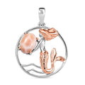 D'Joy Natrolite 1.15 ctw Pendant in 14K RG and Platinum Over Sterling Silver - Sticky add to cart bar