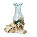 Bali Glass Water Pitcher with Wood Stand - Sticky add to cart bar