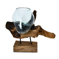 Natural Wood Base Glass Pitcher - Sticky add to cart bar