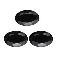 Black Tourmaline Set of 3 (Ovl 6x4 mm) 1.66 ctw