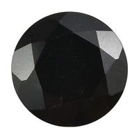 Black Tourmaline (Rnd 9 mm) 2.20 ctw Loose Gemstone
