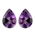 Bolivian Amethyst Set of 2 (Pear 7x5 mm) 1.07 ctw Loose Gemstone - Sticky add to cart bar
