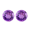 Bolivian Amethyst Set of 2 (Rnd 5 mm) 0.88 ctw Loose Gemstone - Sticky add to cart bar