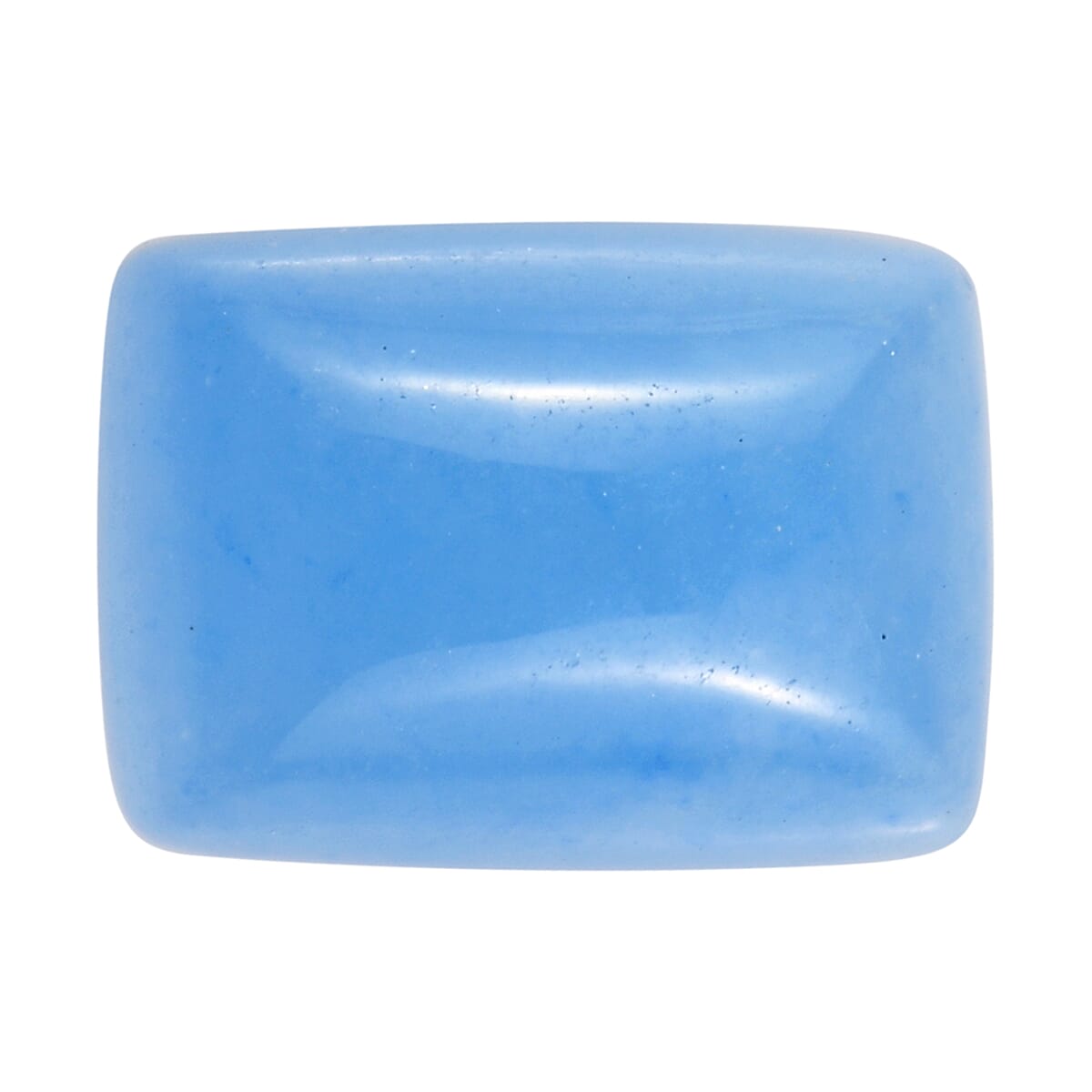 AA Dyed Light Blue Color Jade (Cush 7x5 mm) 1.22 ctw Loose Gemstone