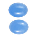 AA Dyed Light Blue Color Jade Set of 2 (Ovl 8x6 mm) 3.00 ctw Loose Gemstone - Sticky add to cart bar