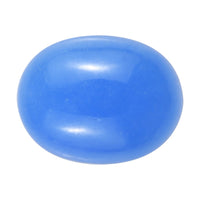 AAA Dyed Light Blue Color Jade (Ovl 9x7 mm) 2.14 ctw Loose Gemstone