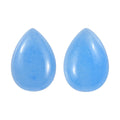 Dyed Light Blue Color Jade Set of 2 (Pear 7x5 mm) 1.84 ctw Loose Gemstone - Sticky add to cart bar