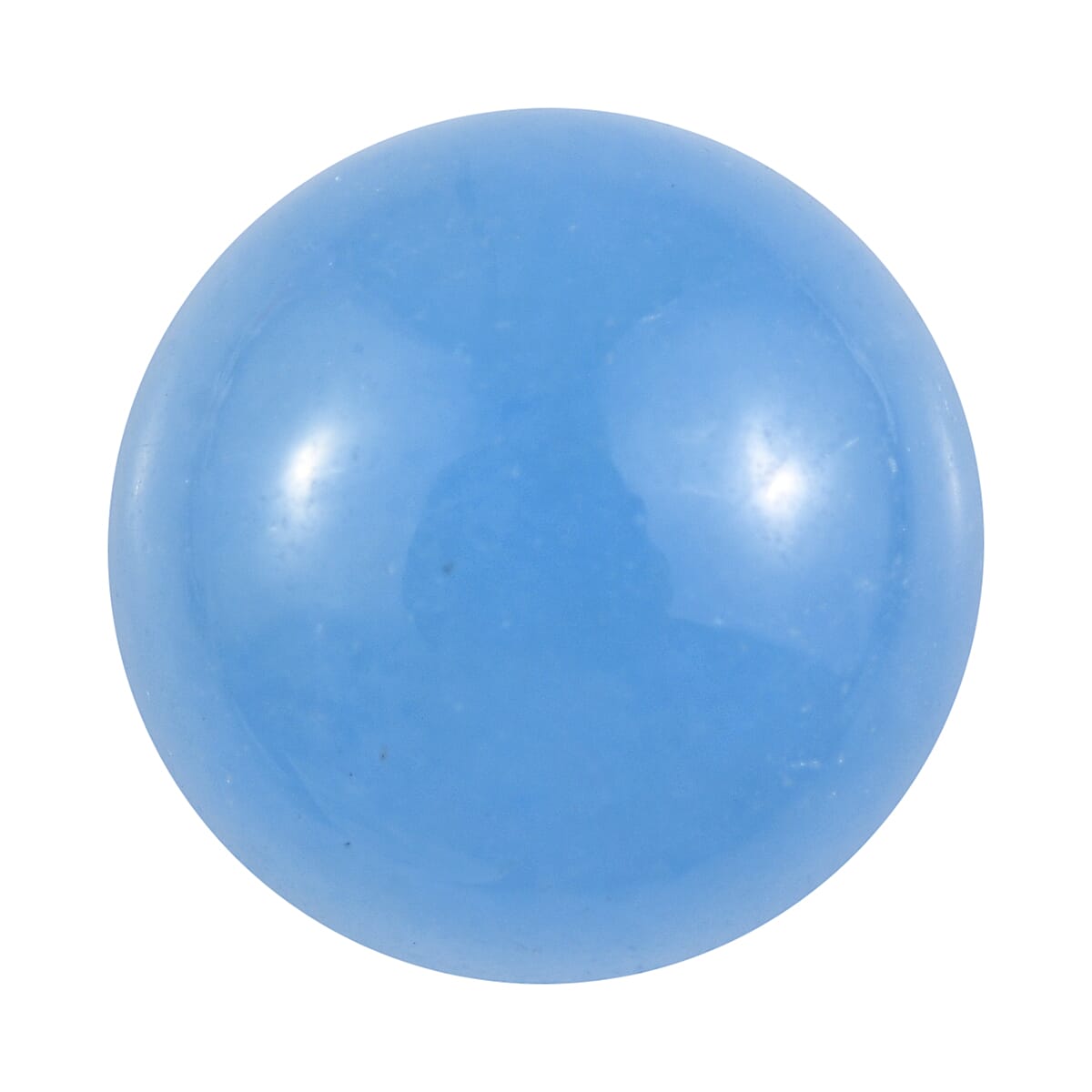 AA Dyed Light Blue Color Jade (Rnd 10 mm) 4.75 ctw Loose Gemstone