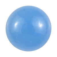 AA Dyed Light Blue Color Jade (Rnd 10 mm) 4.75 ctw Loose Gemstone