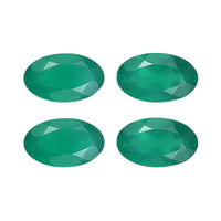 Green Onyx Set of 4 (Ovl 5x3 mm) 0.77 ctw