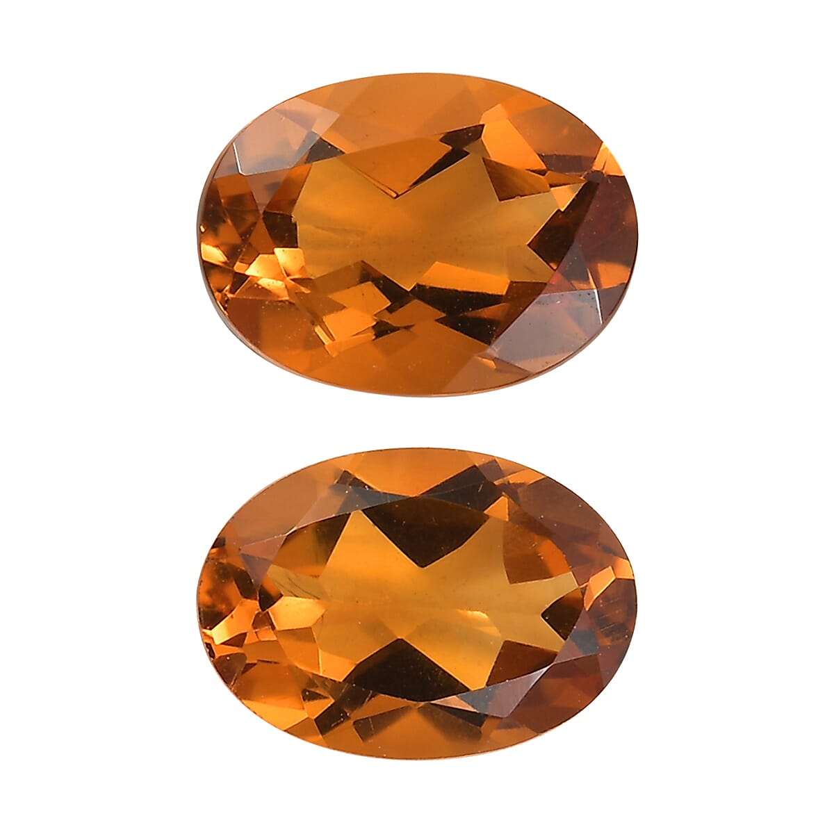 Santa Ana Madeira Citrine Set of 2 (Ovl 7x5 mm) 1.40 ctw Loose Gemstone