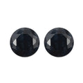 Midnight Sapphire Set of 2 (Rnd 5 mm) 1.51 ctw Loose Gemstone - Sticky add to cart bar