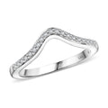 14K White Gold White Diamond (I2) Ring (Size 6.0) 0.15 ctw - Sticky add to cart bar