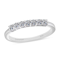 Luxuriant Lab Grown Diamond E-F VS Ring in 14K White Gold (Size 10.0) 0.25 ctw