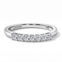Luxuriant Lab Grown Diamond E-F VS Ring in 14K White Gold (Size 10.0) 0.25 ctw