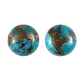 Mojave Blue Turquoise Set of 2 (Rnd 6 mm) 1.61 ctw Loose Gemstone - Sticky add to cart bar