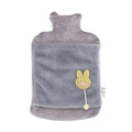 Gray 2L Hot Water Bag with Rabbit Faux Fur Cover - Sticky add to cart bar