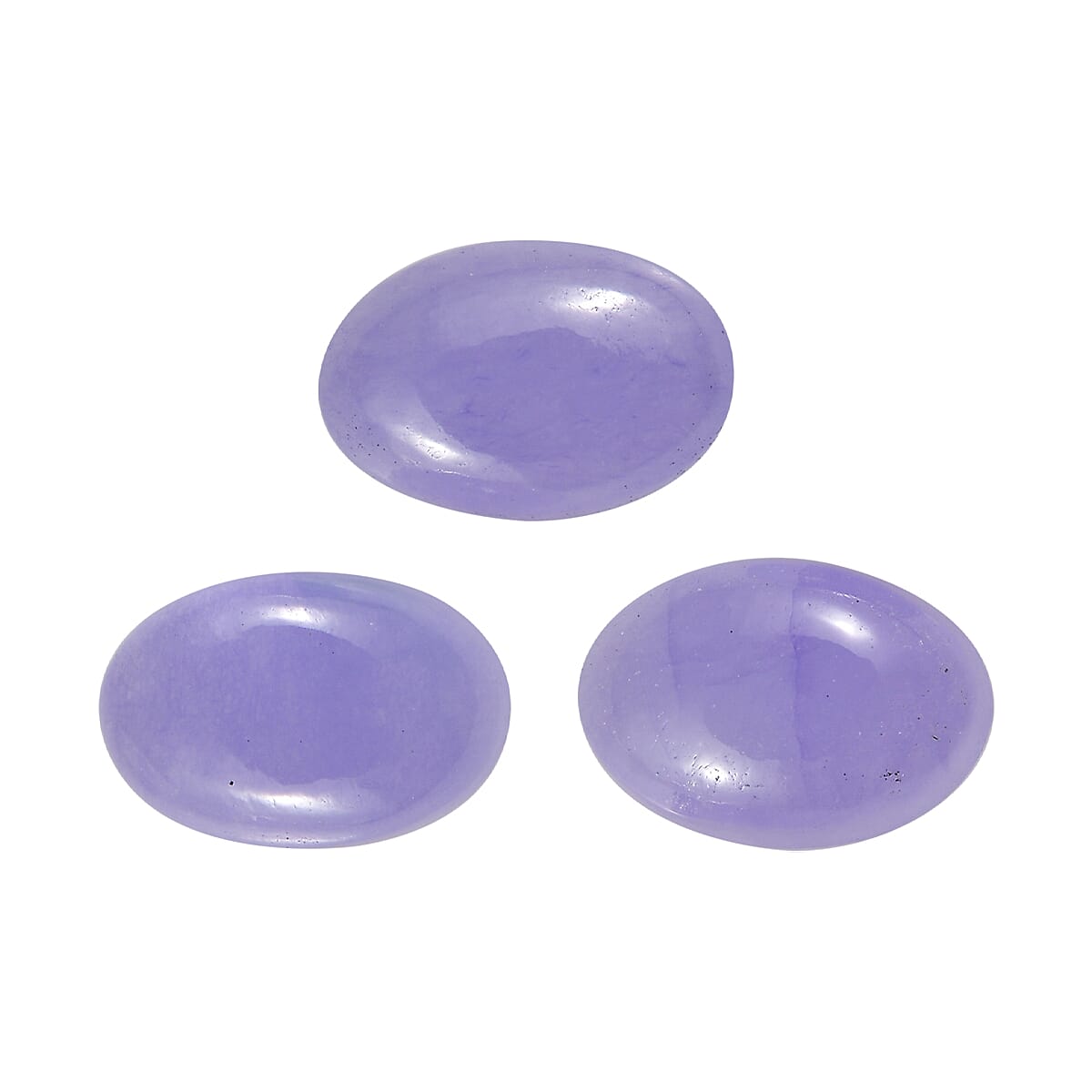 Purple Jade (D) Set of 3 (Ovl 6x4 mm) 1.65 ctw Loose Gemstone