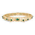 EverTrue Green Onyx 5.60 ctw Bangle Bracelet in 18K Yellow Gold Plated (7.50 In) - Sticky add to cart bar