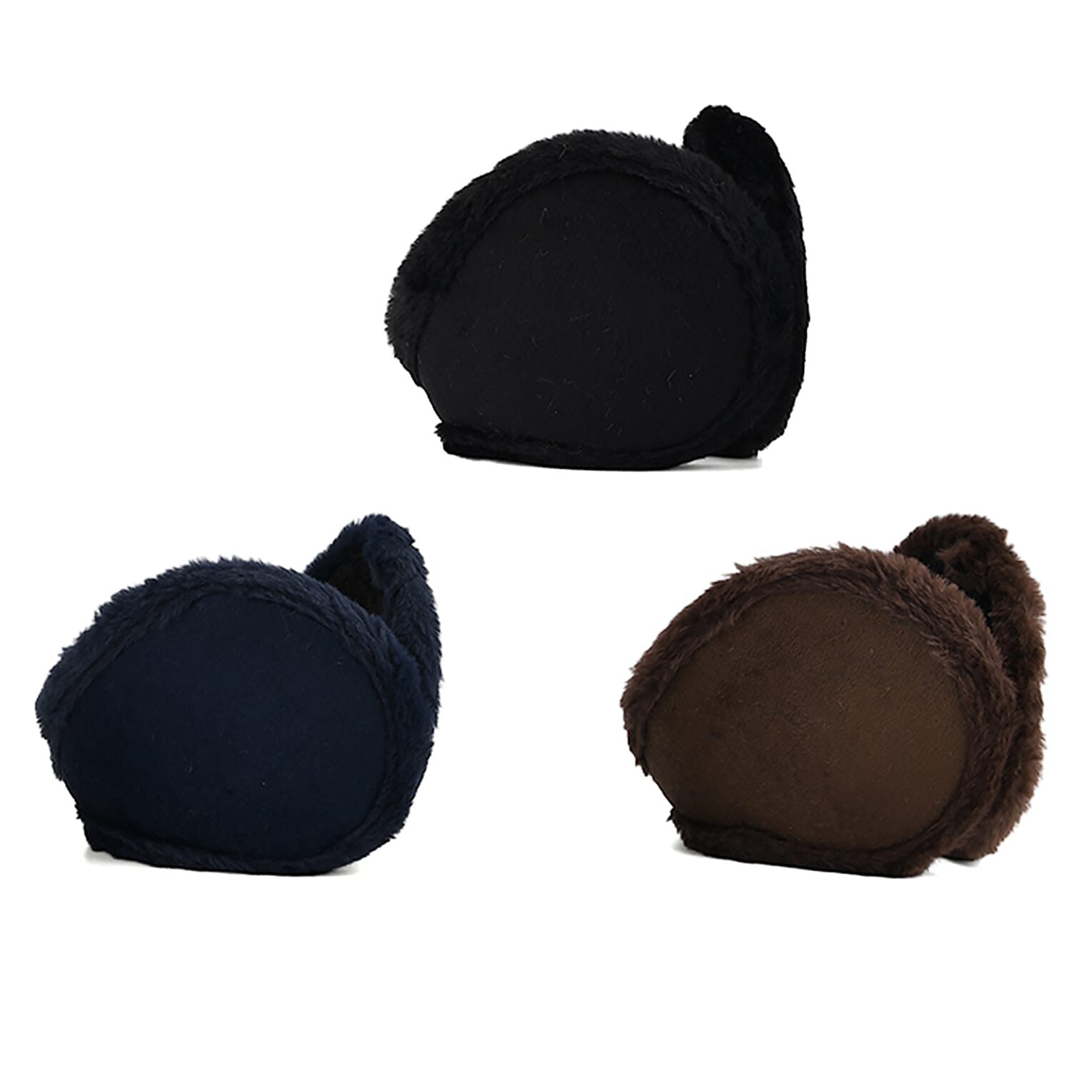 Black, Navy and Brown Set of 3pcs Ear Pad
