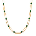 Ruby Color Austrian Crystal Necklace (20-22 Inches) in Goldtone - Sticky add to cart bar