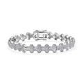 Luxuriant Lab Grown Diamond G-H SI 2.00 ctw Bracelet in Rhodium Over Sterling Silver (7.25 In) - Sticky add to cart bar