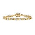 D'Joy Premium Braziliian Heliodor and White Zircon 8.70 ctw Bracelet in 18K Vermeil Yellow Gold Over Sterling Silver (6.50 In) - Sticky add to cart bar