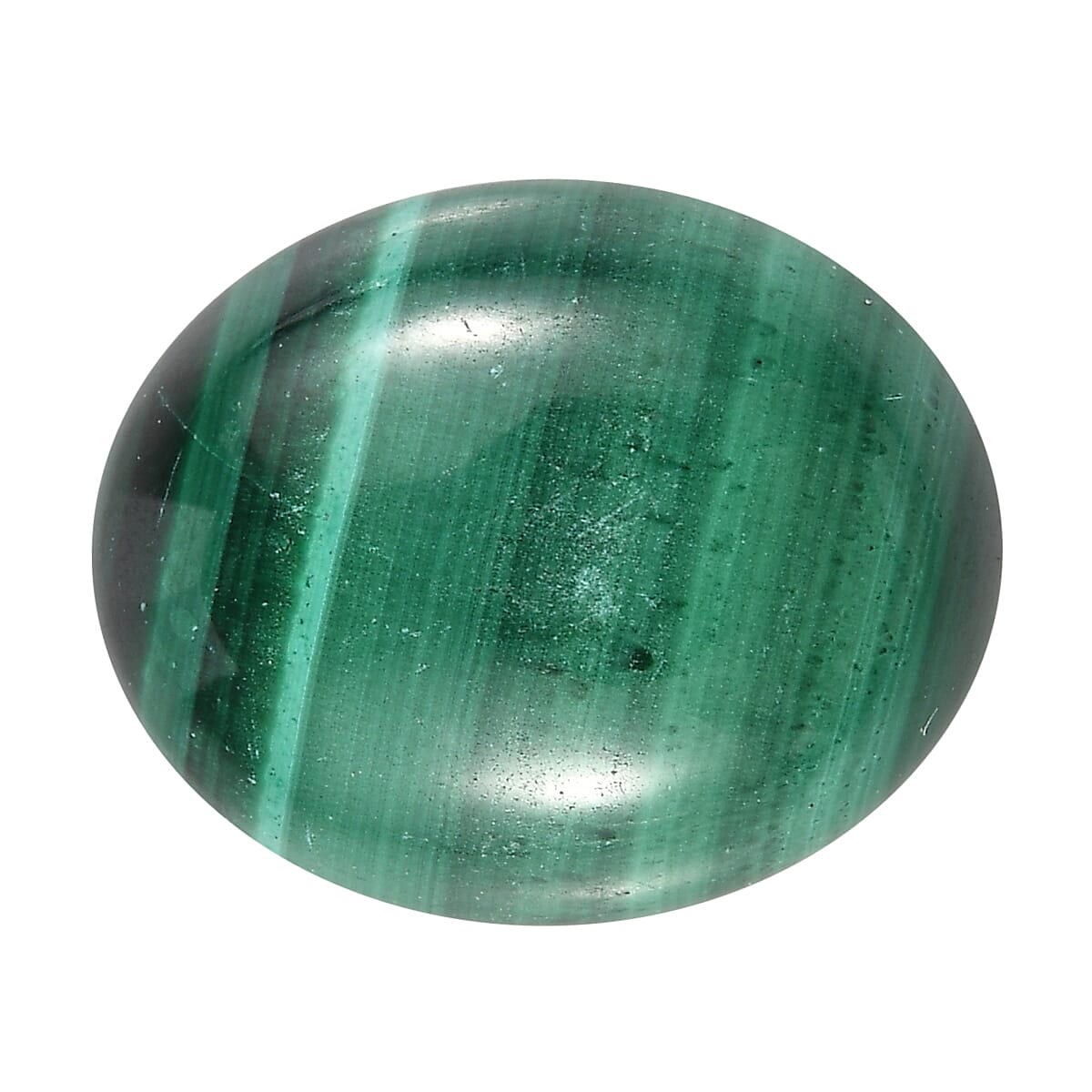 African Malachite (Ovl 11x9 mm) 3.71 ctw Loose Gemstone