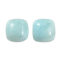 AA Larimar Set of 2 (Cush 5x5 mm) 1.41 ctw Loose Gemstone