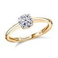 IGI Certified Luxuriant Lab Grown Diamond E-F VS Solitaire Ring in 10K Yellow Gold (Size 10) 1.00 ctw - Sticky add to cart bar