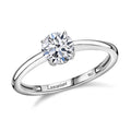 Luxuriant Lab Grown Diamond E-F VS Solitaire Ring in 10K White Gold (Size 10) 0.50 - Sticky add to cart bar