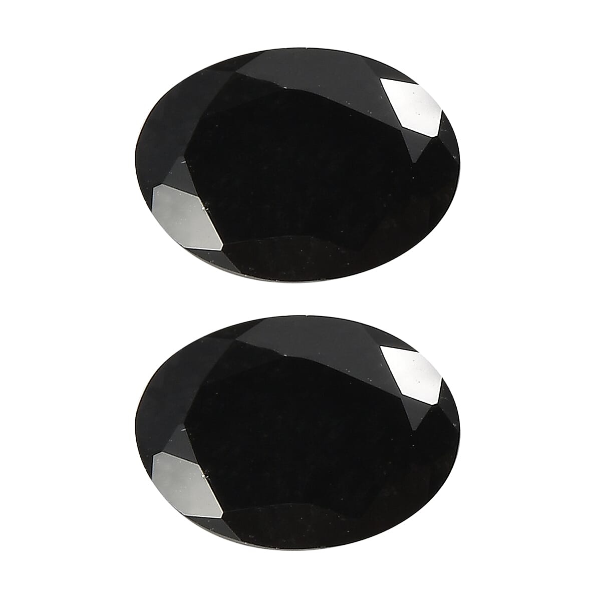 Black Tourmaline Set of 2 (Ovl 7x5 mm) 1.36 ctw Loose Gemstone
