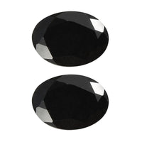 Black Tourmaline Set of 2 (Ovl 7x5 mm) 1.36 ctw Loose Gemstone