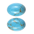 Mojave Blue Turquoise Set of 2 (Ovl 7x5 mm) 1.58 ctw Loose Gemstone - Sticky add to cart bar