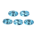Blue Topaz Set of 5 (Ovl 5x3 mm) 1.29 ctw Loose Gemstone - Sticky add to cart bar
