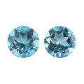 Blue Topaz Set of 2 (Rnd 5.5 mm) 1.46 ctw Loose Gemstone - Sticky add to cart bar