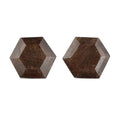 Chocolate Sapphire Set of 2 (Hexagon 6 mm) 2.14 ctw Loose Gemstone - Sticky add to cart bar