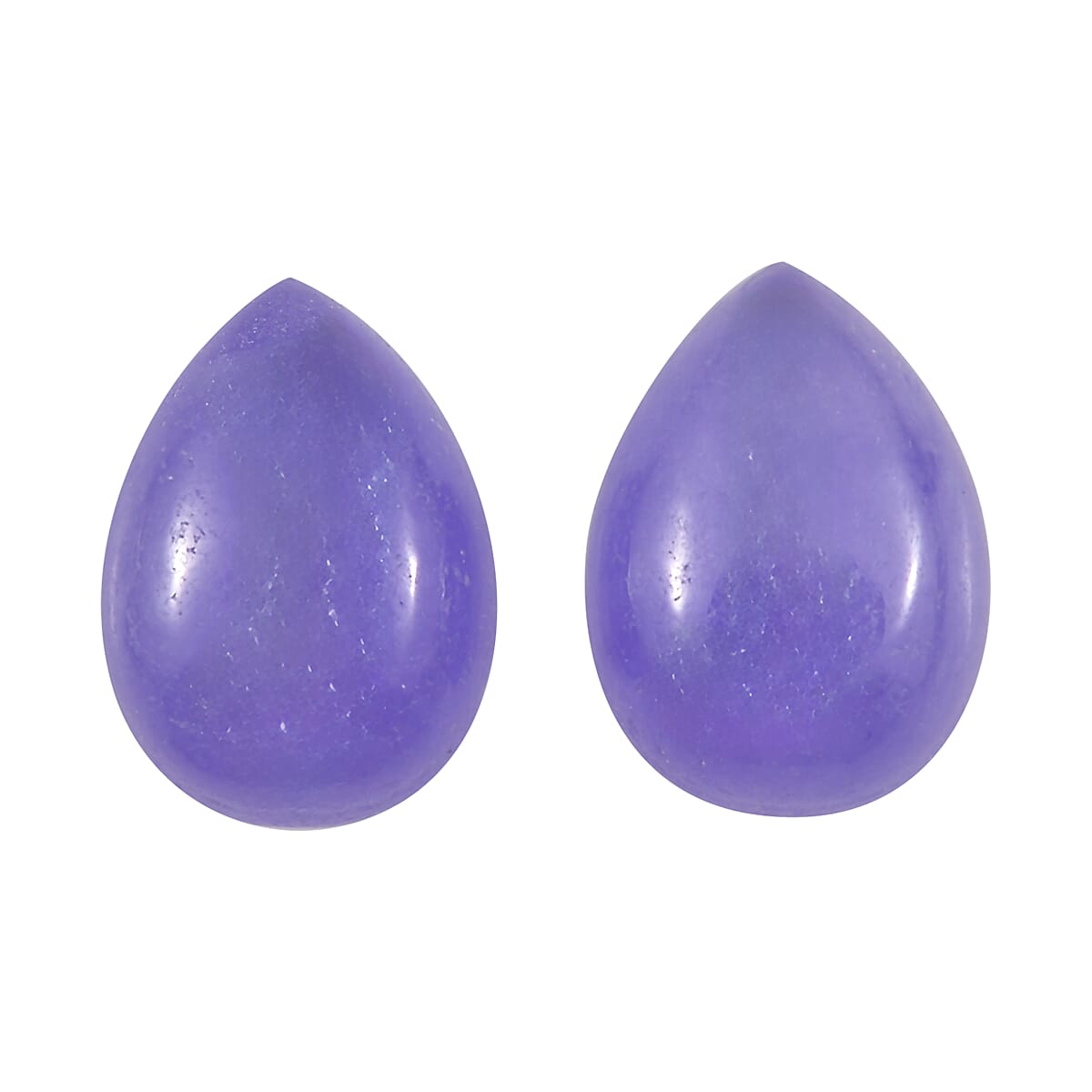 Purple Jade (D) Set of 2 (Pear 7x5 mm) 1.84 ctw Loose Gemstone