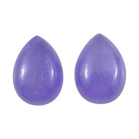 Purple Jade (D) Set of 2 (Pear 7x5 mm) 1.84 ctw Loose Gemstone