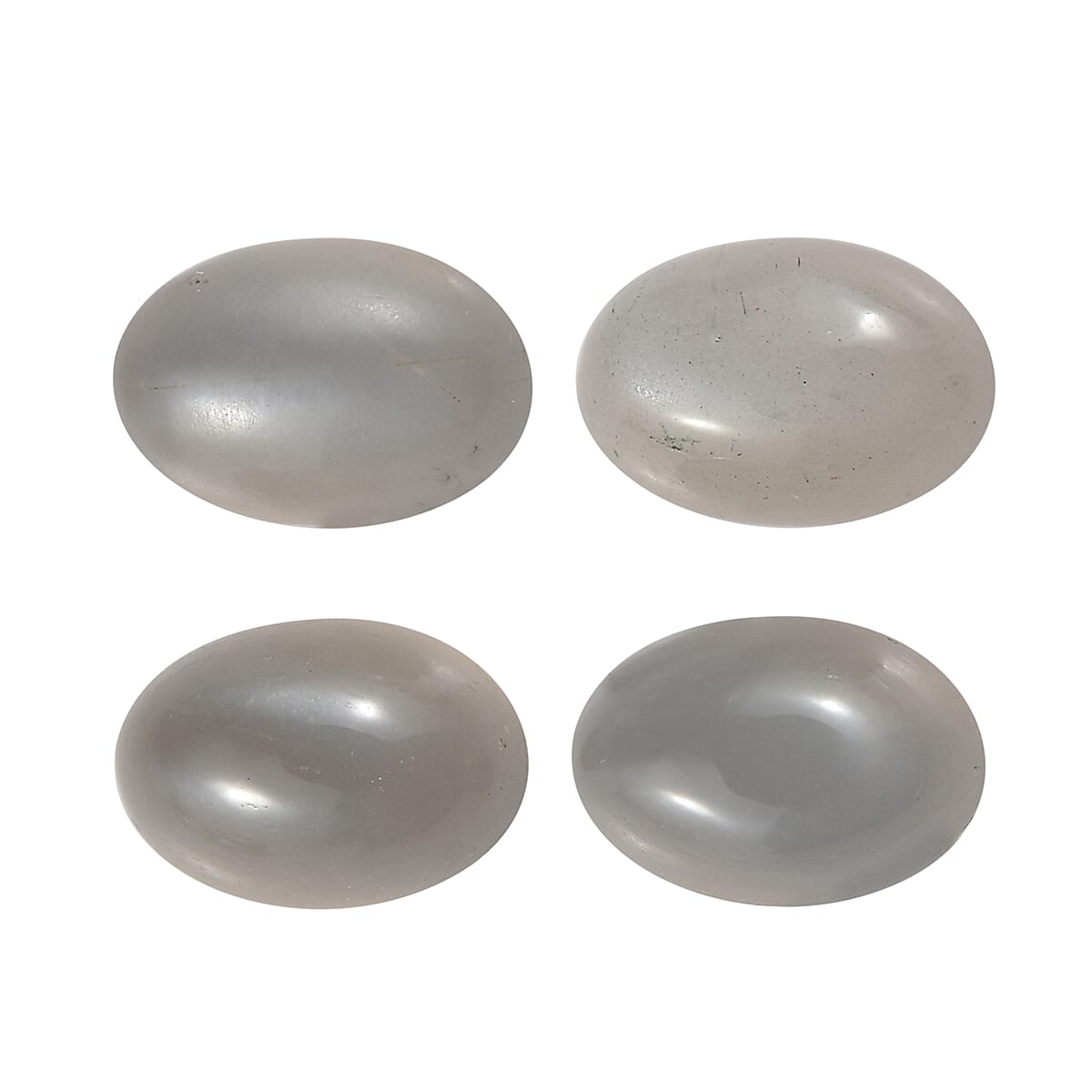 Grey Moonstone Set of 4 (Ovl 6x4 mm) 1.78 ctw Loose Gemstone