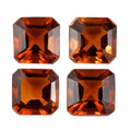 AA Asscher Cut Santa Ana Madeira Citrine Set of 4 (Oct 4x4 mm) 1.18 ctw Loose Gemstone - Sticky add to cart bar