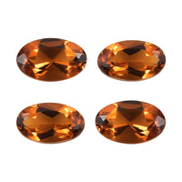 Santa Ana Madeira Citrine Set of 4 (Ovl 5x3 mm) 0.88 ctw Loose Gemstone