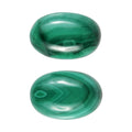 African Malachite Set of 2 (Ovl 6x4 mm) 1.57 ctw Loose Gemstone - Sticky add to cart bar