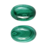 African Malachite Set of 2 (Ovl 6x4 mm) 1.57 ctw Loose Gemstone