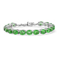 EverTrue Chartreuse Quartz (Triplet) 24.70 ctw Fox Bracelet in Platinum Bond (7.25 In) - Sticky add to cart bar