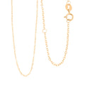 Cable Chain Necklace in 18K Yellow Gold 0.70 Grams 20 Inches - Sticky add to cart bar