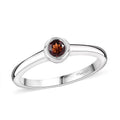 D'Joy Mozambique Garnet Solitaire Ring in 18K Vermeil YG Over Sterling Silver (Size 10.0) 0.35 ctw - Sticky add to cart bar