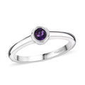 D'Joy Mozambique Garnet Solitaire Ring in 18K Vermeil YG Over Sterling Silver (Size 10.0) 0.35 ctw - Sticky add to cart bar